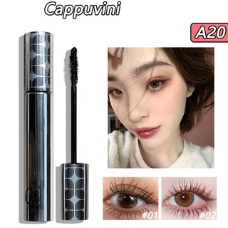 Cappuvini มาสคาร่าหลอดเล็ก สีเงิน 6 กรัม มาสคาร่าหยิก