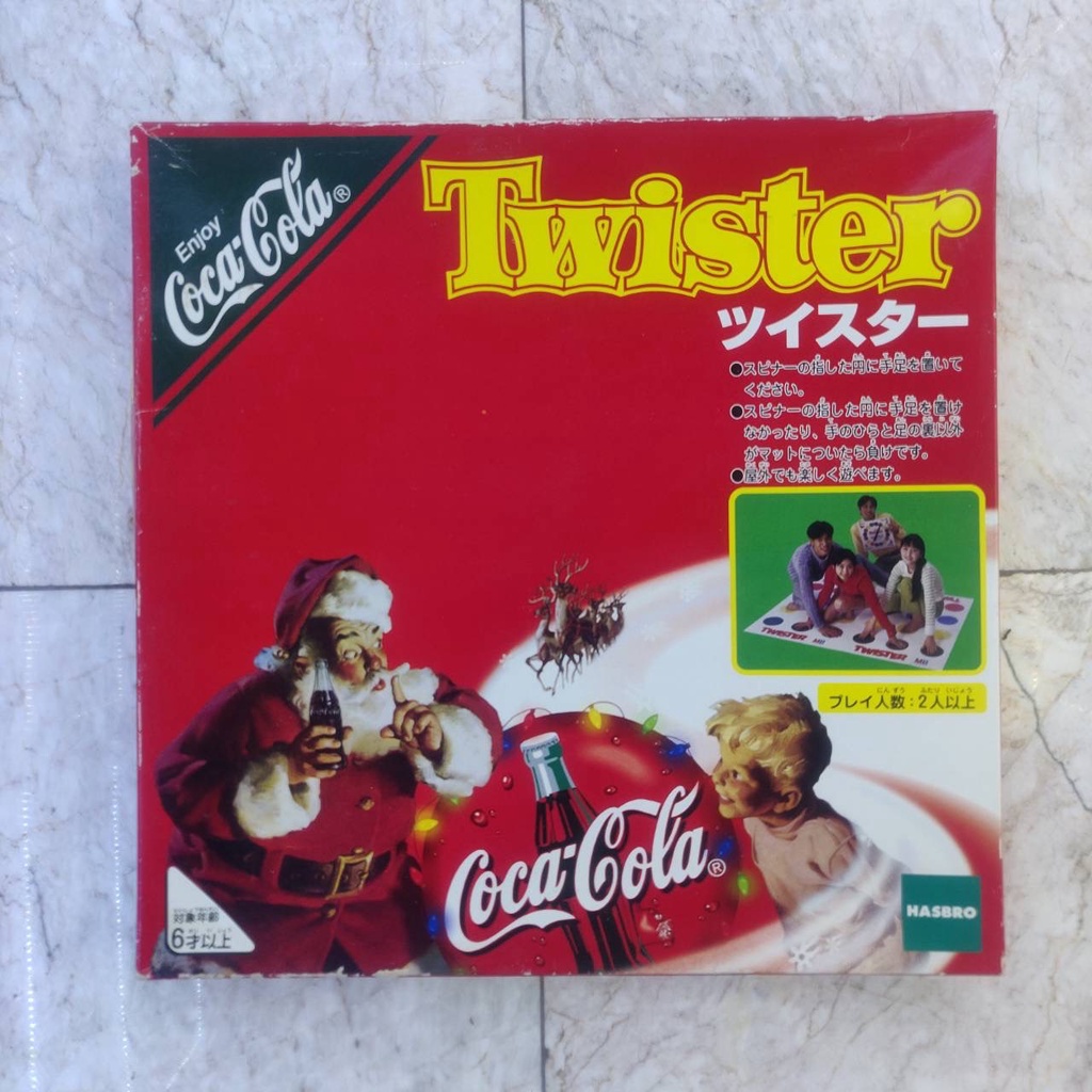เกมส์เล่นเสริมทักษะ กิจกรรม ครอบครัว Enjoy Coca Cola-Twister -ของใหม่ ของญี่ปุ่นเเท้