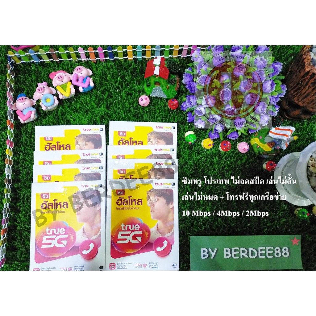 ซิมเทพ True เน็ตความเร็วเน็ตสูงสุด 10 Mbps ไม่ลดสปีด+WiFi ฟรี โทรฟรีเครือข่ายทรู ซิมลูกเทพ ซิมหลานเท