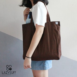 Canvas Bag ( Chocolate : L ) by Lazysuff