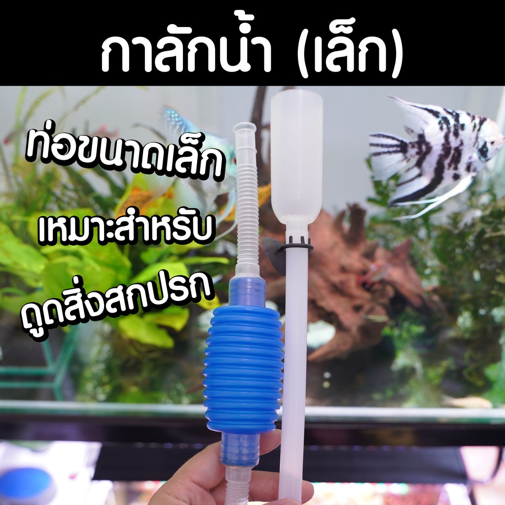 (พร้อมส่ง) กาลักน้ำ ขนาดเล็ก สำหรับเปลี่ยนน้ำตู้ปลา ดูดขี้ปลาและตะกอนในน้ำ | Marangmod