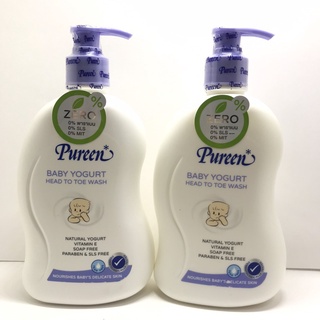 Pureen สบู่เหลว เบบี้เฮดโยเกิร์ตทูโทวอช Baby Yogurt head to toe wash 500 ml. แพ็ค  ( 1 แถม 1 )