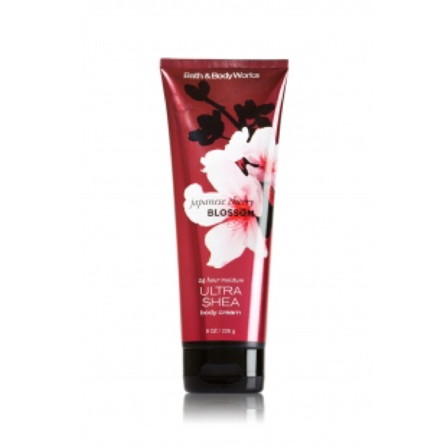 Bath & Body Works 24 Hour Ultra She Body Creamครีมหอม กลิ่น JAPANESE CHERRY BLOSSOM  8oz