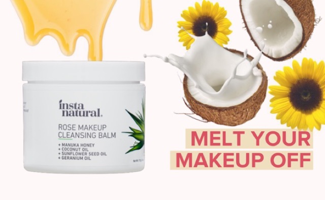 instanatural rose makeup cleansing balm