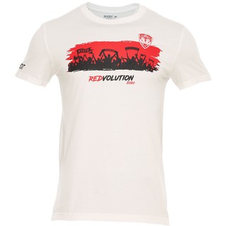 Muangthong United : เสื้อคอกลมสีขาวสกรีนลาย REDVOLUTION รุ่น RED VOLUTION ฺWH2020