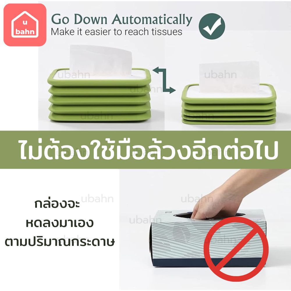 กล่องใส่กระดาษทิชชู่ ยืดหดขนาดได้ รูปที่ 4