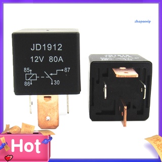 รีเลย์สตาร์ทเตอร์มอเตอร์รถยนต์ SPVP JD1912 12V 80A 4Pin DC AMP SPDT