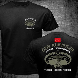 ใหม่ เสื้อยืดแขนสั้น ผ้าฝ้าย 100% พิมพ์ลาย Turkish Special Forces Ozel Kuvvetler Maroon Berets Bordo Bereliler แฟชั่นสํา