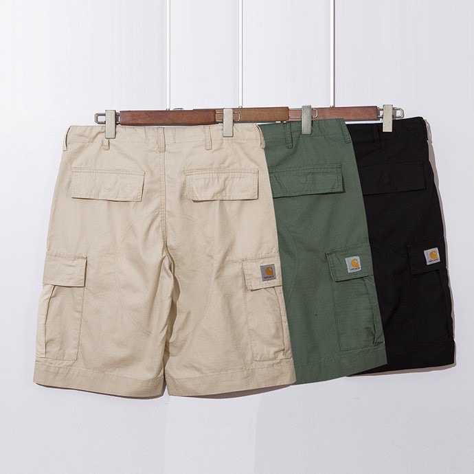CARHARTT พร้อมส่ง กางเกงขาสั้นลําลอง ผ้าฝ้าย ทรงหลวม
