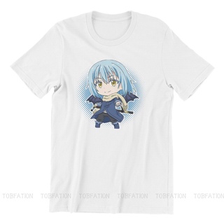 ผ้าฝ้ายแท้เสื้อยืดลําลอง ผ้าฝ้าย แขนสั้น พิมพ์ลายอนิเมะ That Time I Got Reincarnated As A Slime Veldora แฟชั่นฤดูร้อน สํ