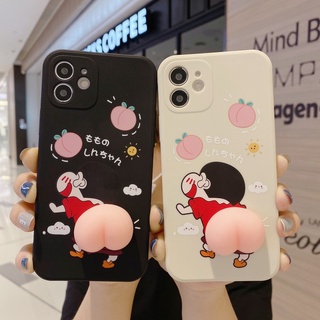 เคสซิลิโคน ลายชินจังจอมแก่น ลดความเครียด สําหรับ OPPO A5S Case A3S A5 A9 A31 2020 F9 F11 A52 A72 A92 A53 2020