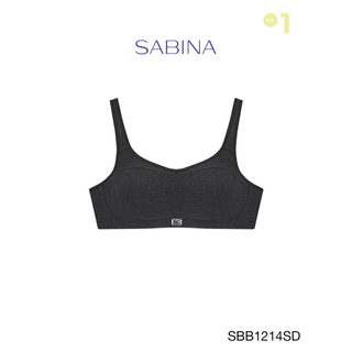 Sabina เสื้อชั้นใน Invisible Wire (ไม่มีโครง) รุ่น Sbn Sport รหัส SBB1214SD สีเทาเข้ม