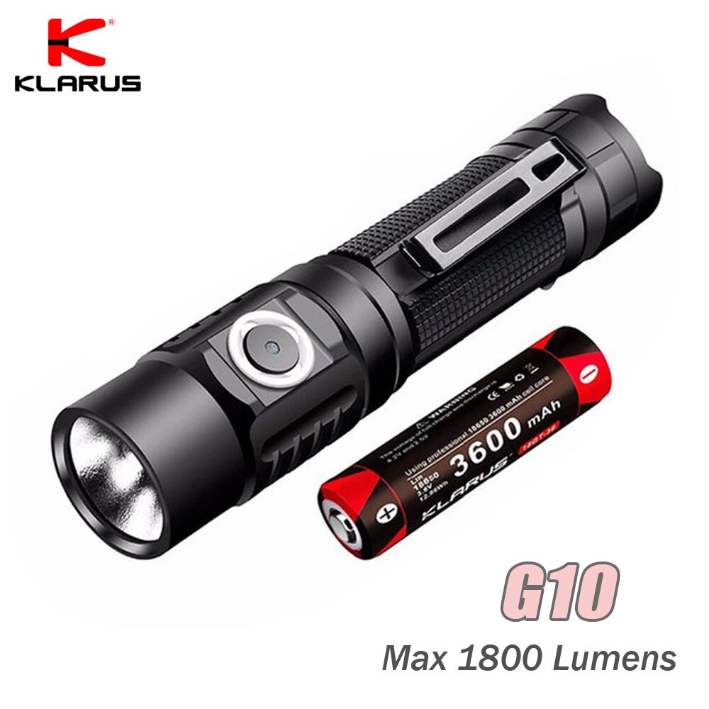 KLARUS G10 1800 Lumens MicroUSB Rechargeable Intelligent Powerful