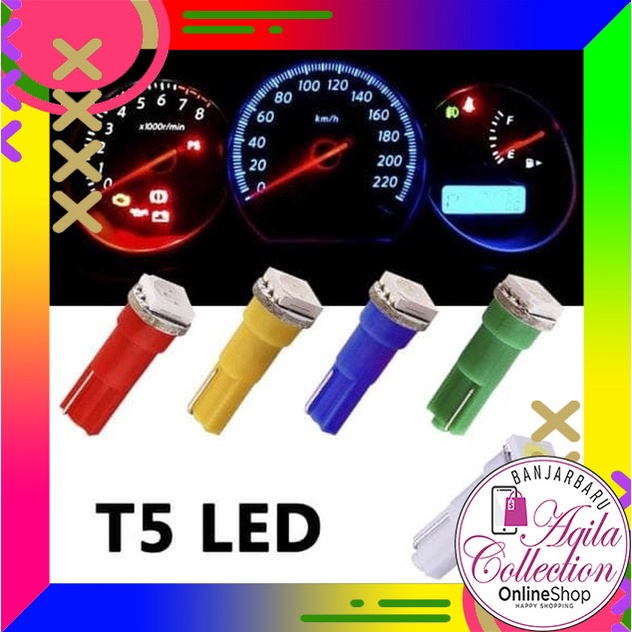 T5 ไฟ LED SPEEDOMETER สําหรับรถจักรยานยนต์และรถยนต์
