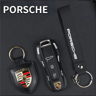 For Porsche Keychain Macan Cayenne Cayman taycan 718 Boxster 911 Panamera Silicone Keychain