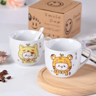 แก้วกาแฟ ☕️ เซรามิก แก้วชงกาแฟ ลายสัตว์น่ารัก ราคาถูก 5 ลาย สุดน่ารัก💖