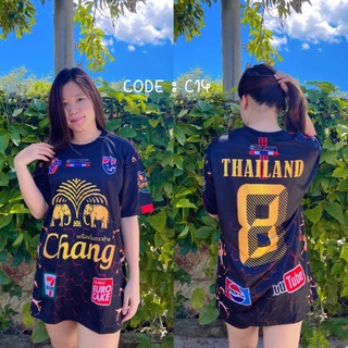 พร้อมส่ง เสื้อกีฬาแขนสั้น ลายทีมชาติไทย CHANG THAILAND แฟชั่นฤดูร้อน สําหรับคู่รัก