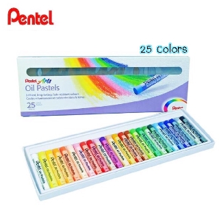 สีชอล์คน้ำมัน 25 สี Oil Pastels 25 colors Pentel (1 กล่อง)