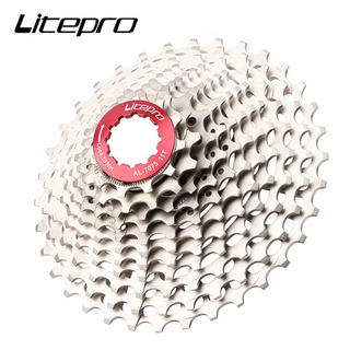 Litepro MTB จักรยานเสือภูเขาจักรยานพับมู่เล่ 8 ความเร็วจักรยาน Freewheel CASSETTE 11T 32T เกียร์เปลี่ยนเฟืองพร้อมฝาครอบ