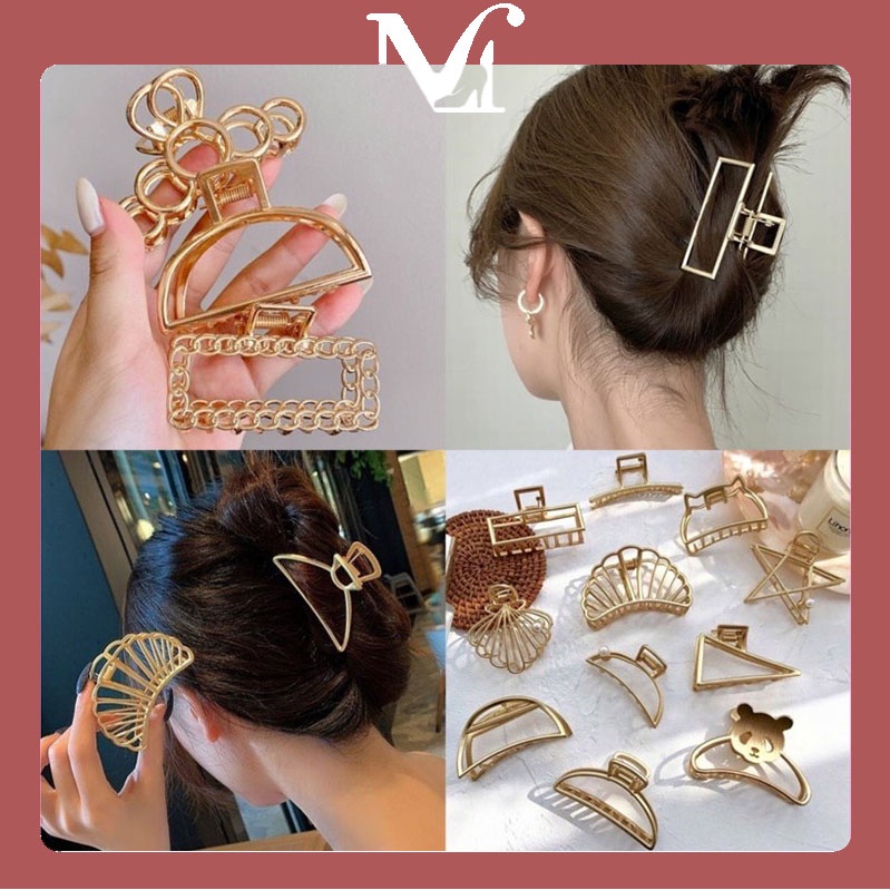 กิ๊บติดผมไข่มุก กิ๊บหนีบผมเกาหลี กิ๊บเรขาคณิต สไตล์เกาหลี hair clip กิ๊บหนีบผมแฟชั่น กิ๊บหนีบผมโลหะ กิ๊บหนีบผมแฟชั่นสวย