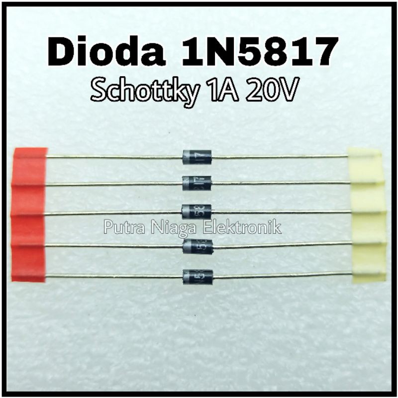 ไดโอด 1N5817 Shotky 1A 20V/IN5817 Rectifier Schottky Diode 1N 5817 คุณภาพสูง