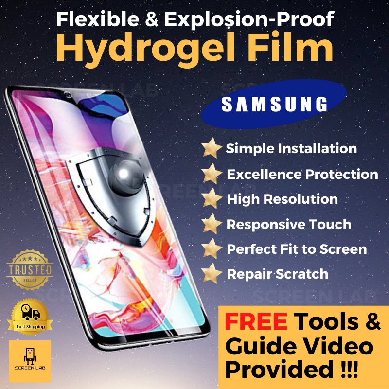 ฟิล์มกันรอยหน้าจอ Samsung Galaxy Hydrogel J8 J7 J7Pro J7Plus J7Prime J7Core J7Neo J7Duo J6 J6Plus J5