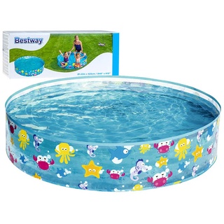 MeeMeeBaby INTEX สระน้ำขอบตั้งขนาด 4ฟุต 122 x 25 cm. พลาสติกอย่างดี(คละลายน่ารัก)