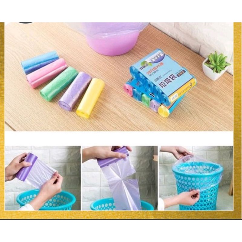 ถุงขยะม้วน 45 x 50 ซม