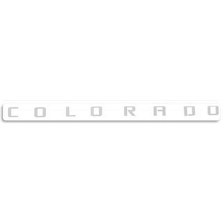 logo colorado โลโก้ Colorado ตัวใหญ่ 3 D ติดฝากระโปรงหน้า สีขาว White