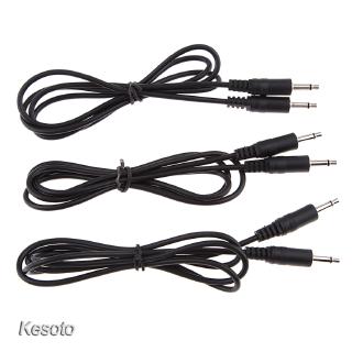 3 Pack Male to Male 3.5mm Aux Audio Mono Cable for 3.5mm-Enabled Devices 1m