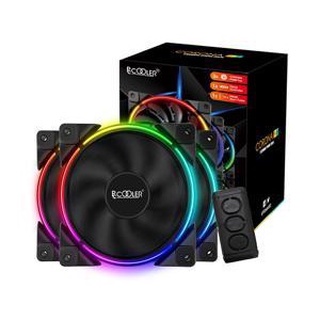 PC COOLER Halo 3-In-1 FGRB Kit, 120mm 4Pin PWM Fan-RGB