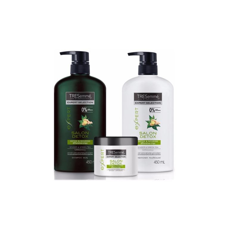 [ส่งฟรี] Tresemme Salon Detox Shampoo 450 ml. + Conditioner 450 ml ...