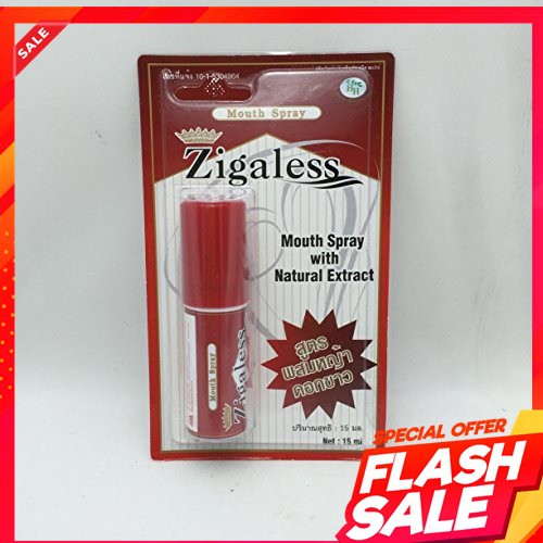 Zigaless Mouth Spray สเปรย์เลิกบุหรี่ สเปรย์ดับกลิ่นบุหรี่ สเปรย์ดับกลิ่นปาก จาก หญ้าดอกขาว สมุนไพรเ