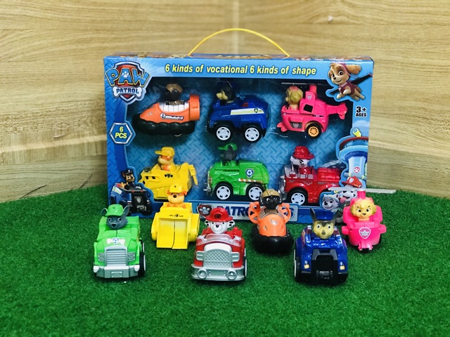 ของเล่น โมเดลPaw patrol  Dog 6 ตัว