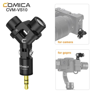 ไมโครโฟน COMICA CVM-VS10  Mini Flexible XY Stereo Microphone ไมโครโฟนสำหรับ gopro 3.5mm.TRS