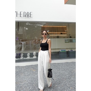 TAPPY TROUSERS กางเกงขายาว ผู้หญิง เอวสูง T-Shirtnista