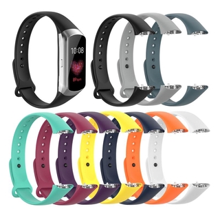 สายนาฬิกาข้อมือซิลิโคน 10 สีสําหรับ Samsung Galaxy Fit Sm R370