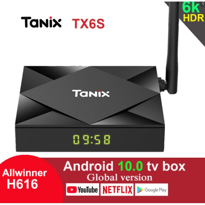 TX6S (64GB ROM ) CPU H616 Ram4 Rom 64 WIFI 5G Bluetooth Android10 Smart TV Box