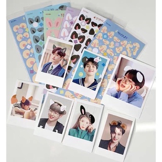 🌟DIY Sticker สติ๊กเกอร์แต่งรูปหูกระต่าย หูจิ้งจอก สติ๊กเกอร์แต่งการ์ดน่ารัก