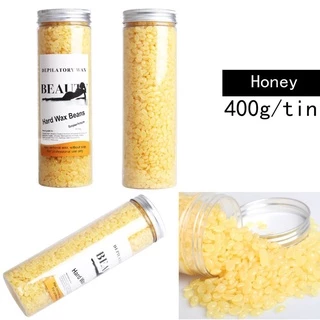เม็ดแว็กซ์ร้อน กลิ่นน้ำผึ้ง 100g.400g.1000g.แว๊กซ์กำจัดขนถอนถึงรากขน เม็ดแว็กซ์ Wax สำหรับกำจัดขน Honey Hard wax Bean