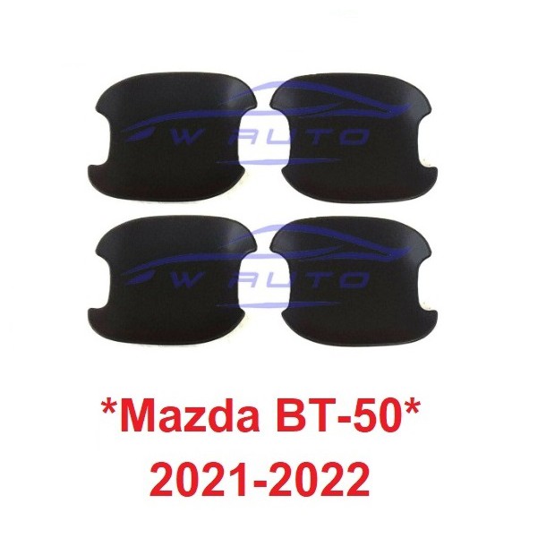 ดำด้าน ถาดรองมือเปิด MAZDA BT50 2020 2021 2022 มาสด้า BT-50 Pro เบ้ามือจับประตู เบ้ารองมือเปิด ประตู bt 50 เบ้ากันรอย