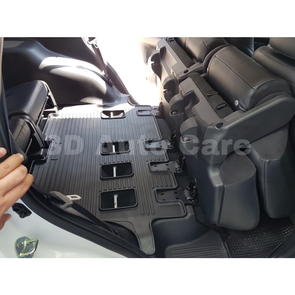 ตรงรุ่น Mitsubishi New Pajero 2015-2024 ผ้ายางปูพื้น ยกขอบ  (5ชิ้นแถว1-2) พรมยางปูพื้นยกขอบเข้ารูป - รูปที่ 3