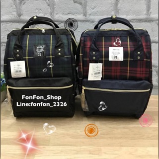 แท้💯💯💯outlet 💕 Anello Scottish Canvas Rucksack รุ่นใหม่ชนช้อป