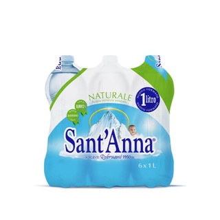 🌟พร้อมส่ง🌟Sant Anna Still Mineral Natural Water 1L. 6 bottles ซานตาน่า น้ำแร่ธรรมชาติ 1 ลิตร 6 ขวด