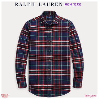 RALPH LAUREN CLASSIC FIT PLAID TWILL SHIRT ( MEN SIZE )