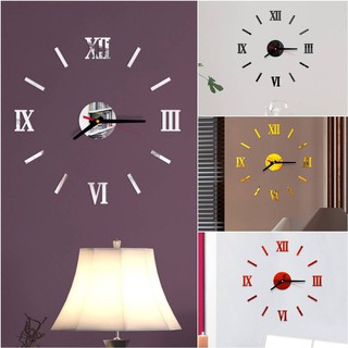 นาฬิกาติดผนัง 3D DIY Wall Clock 40cm (011) อักษรโรมัน