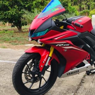 สติ๊กเกอร์แร็ปโช๊ค R15 (ติดได้เลยไม่ต้องถอดโช๊ค)