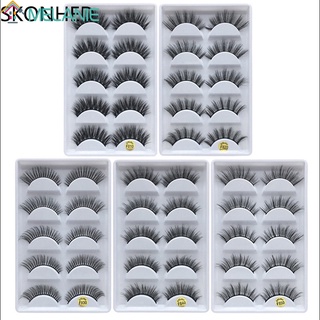 ขนตาปลอม ขนมิงค์แท้ 100% 3D 5 คู่