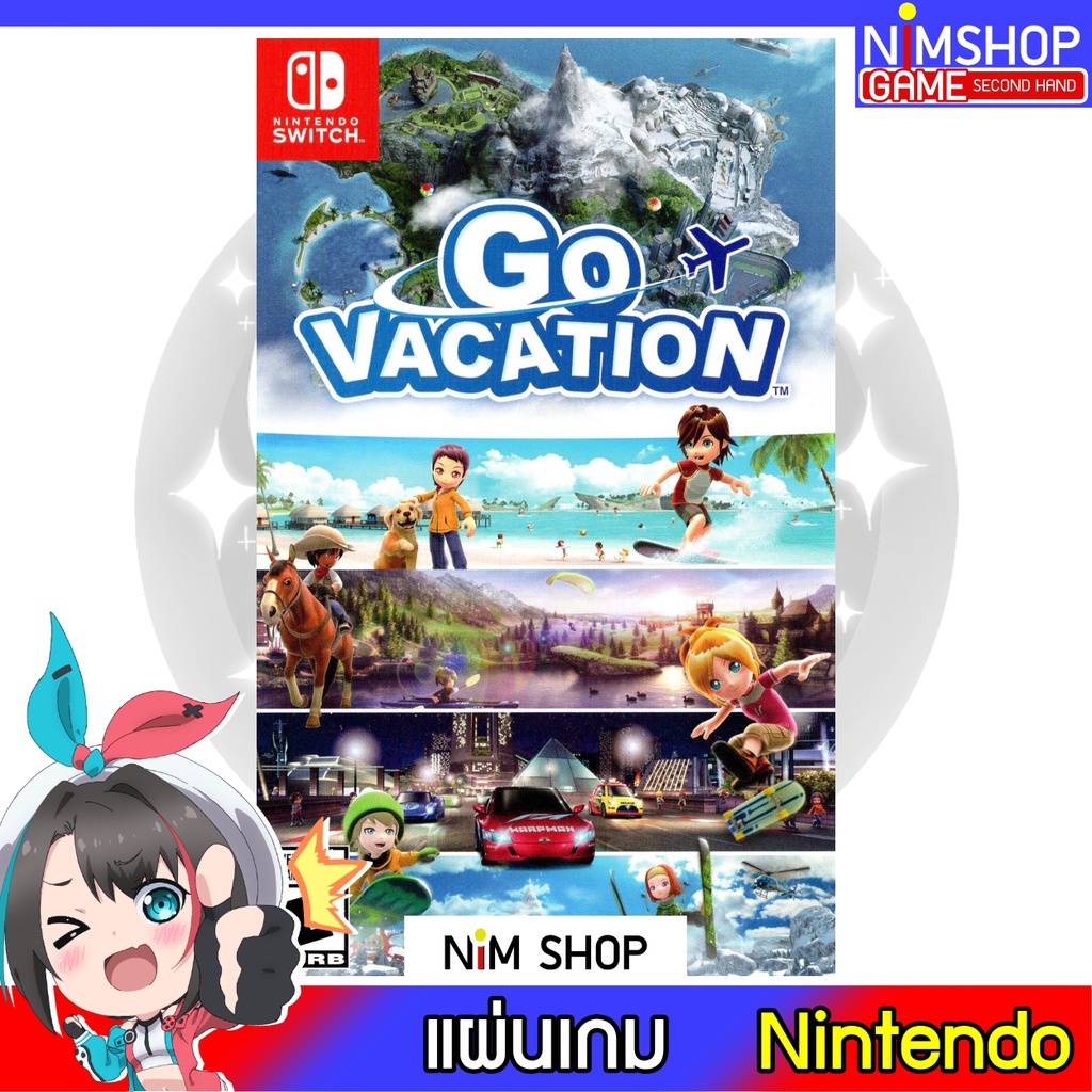 (มือ2) Nintendo Switch : Go Vacation แผ่นเกม มือสอง สภาพดี