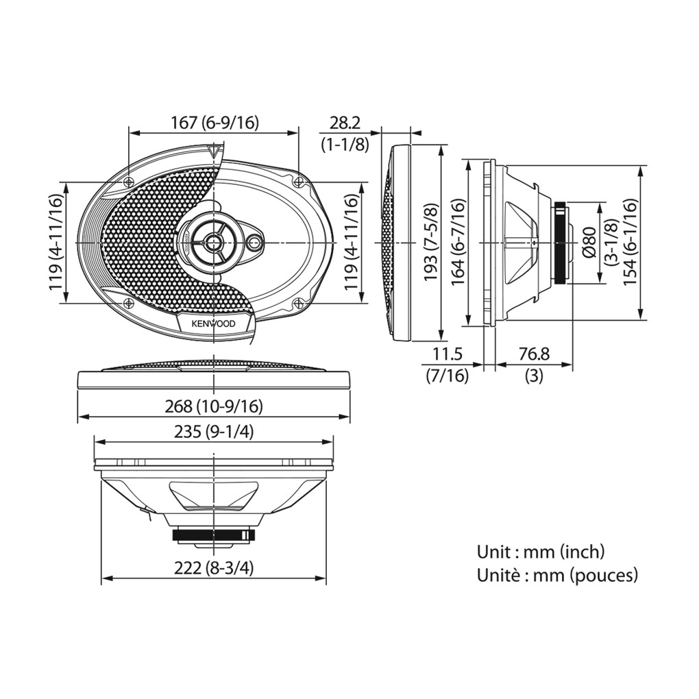 Best Seller High Quality Kenwood Kfc S6966 ลำโพงรถยนต ลำโพงแกนร วม 3 ทาง ขนาด 6x9 400wpeak 45wrms Amornaudio อมรออด โอ Car Stereo Spacer Car Speaker Subwoofer Car Camera Power Amplifier Best Seller And Quality For You